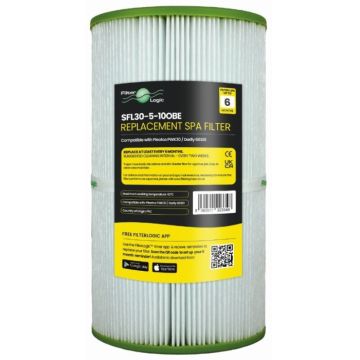 FilterLogic SFL30-5-10OBE Spa Hot Tub Filter Compatible with Pleatco PWK30