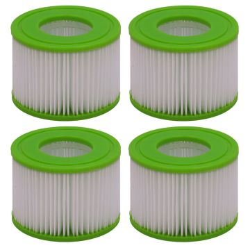 FilterLogic SFL5-4-3-OBE Hot Tub Spa Filter Compatible with Lay-Z-Spa / Bestway VI for All Lay-Z-Spa (4 PACK)