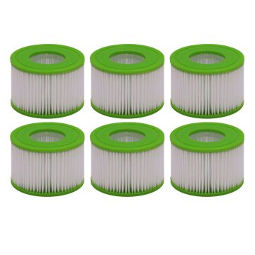 FilterLogic SFL5-4-3-OBE Hot Tub Spa Filter Compatible with Lay-Z-Spa / Bestway VI for All Lay-Z-Spa (6 PACK)