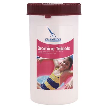 Champion Bromine Tablets for Hot Tubs and Spa - 1kg