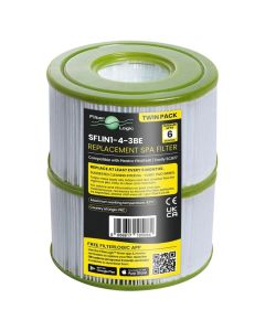 FilterLogic SFLIN1-4-3BE Spa Hot Tub Filter Compatible with Pleatco PIN4PAIR