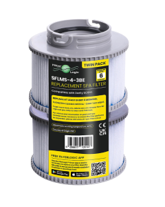 FilterLogic SFLMS-4-3-BE Spa Hot Tub Filter Compatible with MSpa